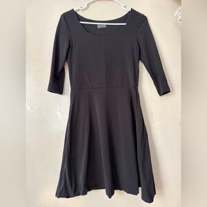 Women’s pact organic cotton skater dress scoop neck staple pockets size S